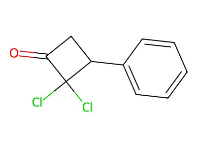 Cyclobutanone, 2,2-dichloro-3-phenyl- structure