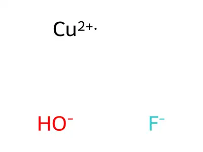 Copper fluoride hydroxide structure