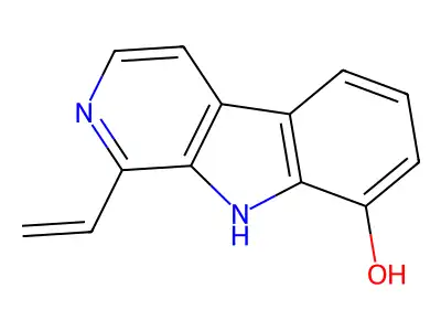1-Vinyl-8-Hydroxy-Beta-Carboline structure