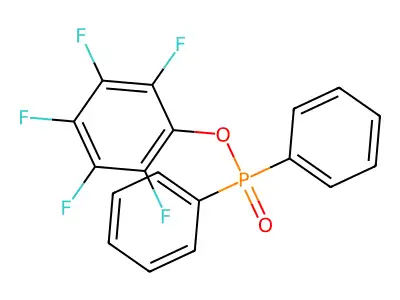 Pentafluorophenyl diphenylphosphinate structure