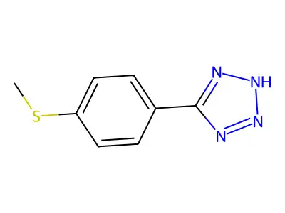 5-[4-(Methylthio)phenyl]-1H-tetrazole structure