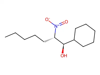 Cyclohexanemethanol, alpha-(1-nitrohexyl)-, (R*,S*)- structure