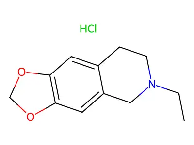 6-ethyl-7,8-dihydro-5H-[1,3]dioxolo[4,5-g]isoquinoline;hydrochloride structure