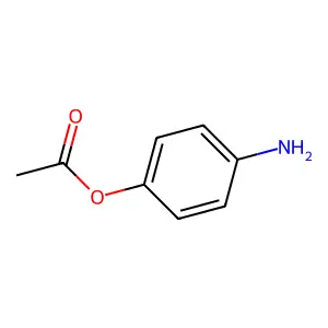 Phenol, 4-amino-, 1-acetate structure
