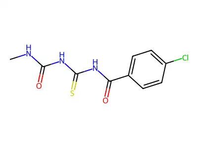 1-Chloro-4-{[({[(methylamino)carbonyl]amino}carbothioyl)amino]carbonyl}benzene structure