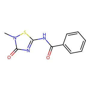N-(2-methyl-3-oxo-2,3-dihydro-1,2,4-thiadiazol-5-yl)benzenecarboxamide structure