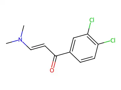 1-(3,4-Dichlorophenyl)-3-(dimethylamino)prop-2-en-1-one structure