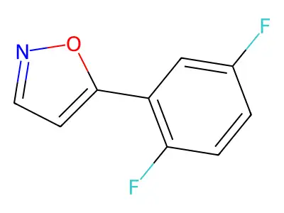 5-(2,5-Difluorophenyl)isoxazole structure