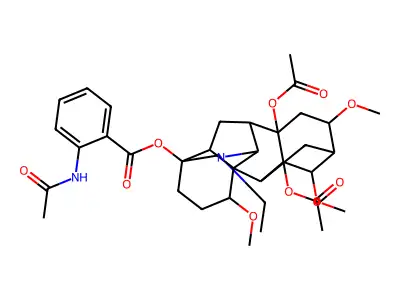 Lappaconitine diacetate structure