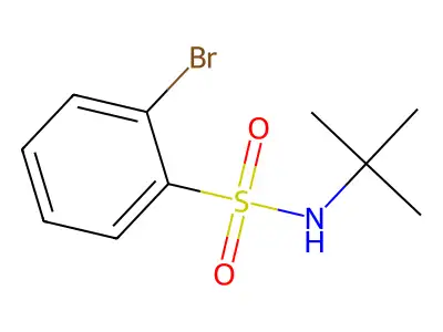 2-bromo-N-tert-butylbenzenesulfonamide structure