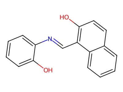 1-(((2-羟苯基)亚胺)甲基)-2-萘酚 structure