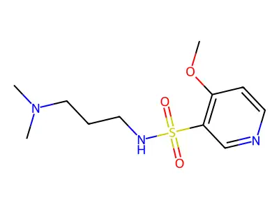 3-Pyridinesulfonamide, N-(3-(dimethylamino)propyl)-4-methoxy- structure