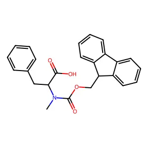 Fmoc-D-Mephe-Oh structure