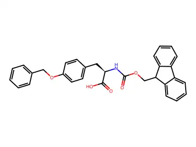 2-(9H-fluoren-9-ylmethoxycarbonylamino)-3-(4-phenylmethoxyphenyl)propanoic Acid structure