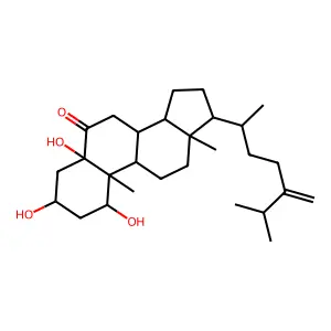 1,3,5-Trihydroxy-24-methylenecholestan-6-one structure