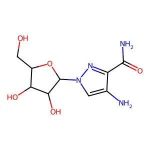 4NH2-3CONH2-riboPyrazole structure