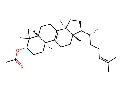 Lanosteryl acetate structure
