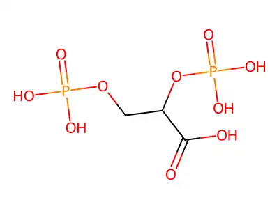 2,3-二磷酸甘油酸 structure