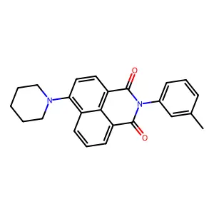 2-(3-Methylphenyl)-6-piperidin-1-ylbenzo[de]isoquinoline-1,3-dione structure