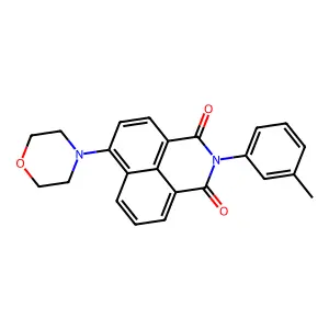 2-(3-Methylphenyl)-6-morpholin-4-ylbenzo[de]isoquinoline-1,3-dione structure