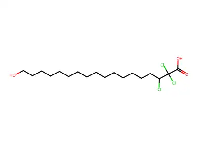 2,2,3-三氯-18-羟基十八酸 structure