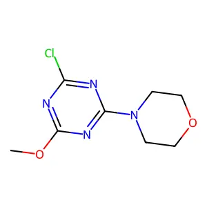 2-Chloro-4-methoxy-6-(morpholin-4-yl)-1,3,5-triazine structure