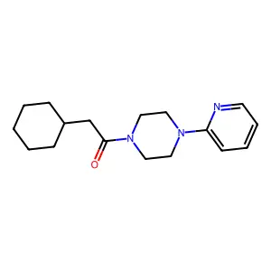 2-Cyclohexyl-1-[4-(pyridin-2-yl)piperazin-1-yl]ethanone structure