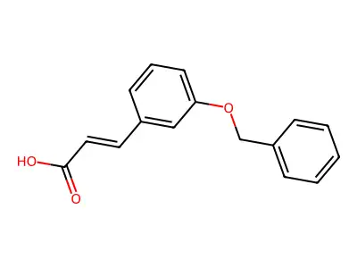 3-(3-phenylmethoxyphenyl)prop-2-enoic Acid structure