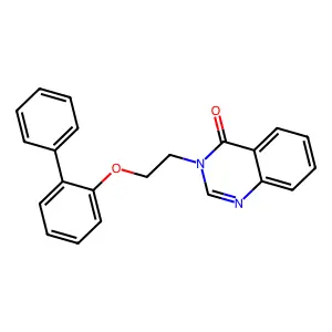 4(3H)-Quinazolinone, 3-(2-((1,1'-biphenyl)-2-yloxy)ethyl)- structure