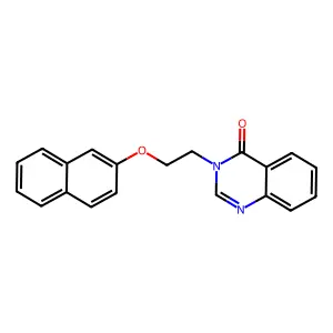 4(3H)-Quinazolinone, 3-(2-(2-naphthalenyloxy)ethyl)- structure