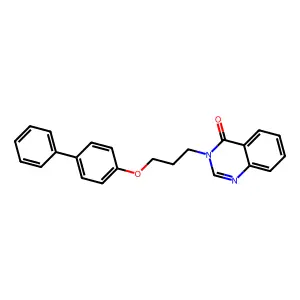 4(3H)-Quinazolinone, 3-(3-((1,1'-biphenyl)-4-yloxy)propyl)- structure