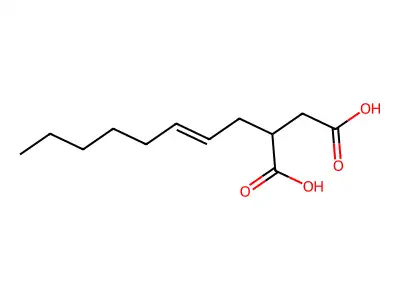 2-(2-Octen-1-yl)butanedioic acid structure