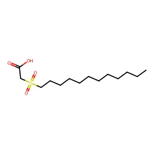 十二烷基磺酰基乙酸 structure