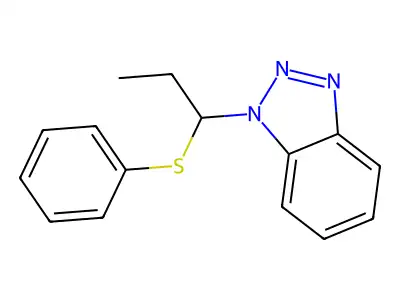 1-(1-Phenylsulfanylpropyl)benzotriazole structure
