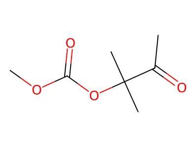 Carbonic acid 1,1-dimethyl-2-oxo-propyl ester methyl ester structure
