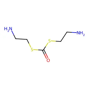 Bis(2-aminoethylsulfanyl)methanone structure