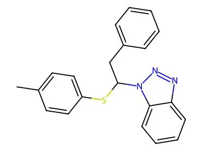1-[1-[(4-Methylphenyl)thio]-2-phenylethyl]-1H-benzotriazole structure