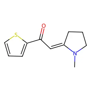 Ethanone, 2-(1-methyl-2-pyrrolidinylidene)-1-(2-thienyl)-, (E)- structure