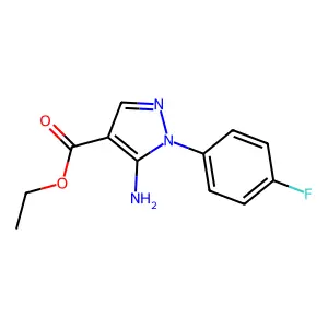 ethyl 5-amino-1-(4-fluorophenyl)-1H-pyrazole-4-carboxylate structure