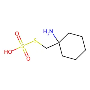 Methanethiol, (1-amino-1-cyclohexyl)-, hydrogen sulfate (ester) structure