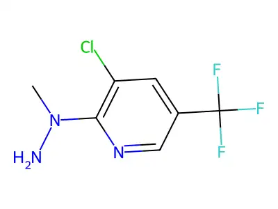 3-Chloro-2-(1-methylhydrazinyl)-5-(trifluoromethyl)pyridine structure