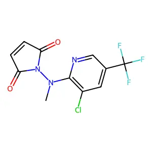 1-[[3-chloro-5-(trifluoromethyl)-2-pyridinyl](methyl)amino]-1H-pyrrole-2,5-dione structure