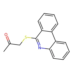 1-Phenanthridin-6-ylthioacetone structure