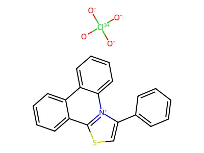 Thiazolo[3, 3-phenyl-perchlorate structure
