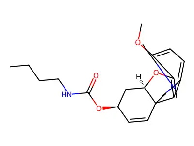 Galanthamine, butylcarbamate (ester) structure