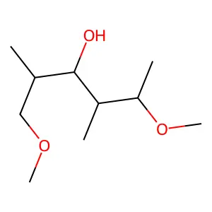 3-Hexanol, 1,5-dimethoxy-2,4-dimethyl- structure