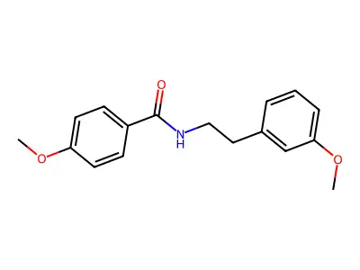 Benzamide, 4-methoxy-N-[2-(3-methoxyphenyl)ethyl]- structure