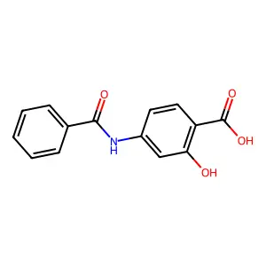 4-(Benzoylamino)-2-hydroxybenzoic acid structure
