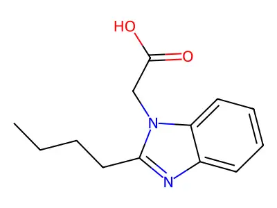 (2-Butyl-benzoimidazol-1-yl)-acetic acid structure