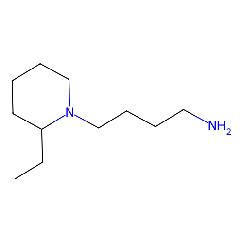 N-(4-Aminobutyl)-2-ethylpiperidine structure